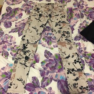 Floral jeans